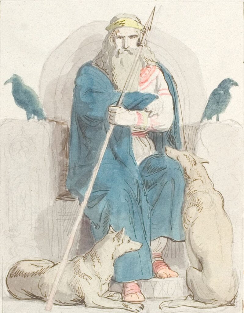 Odin på Lidskjalv.