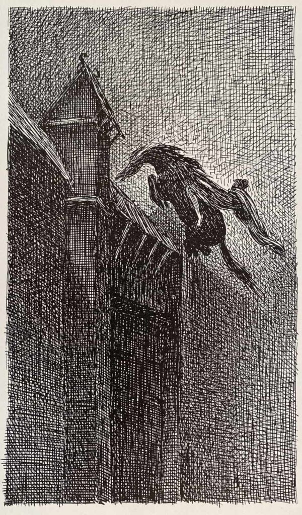 Slejpner ved porten til Hel.