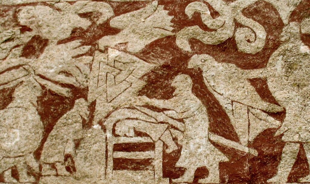 Offerscene på sten fra Store Hammars.